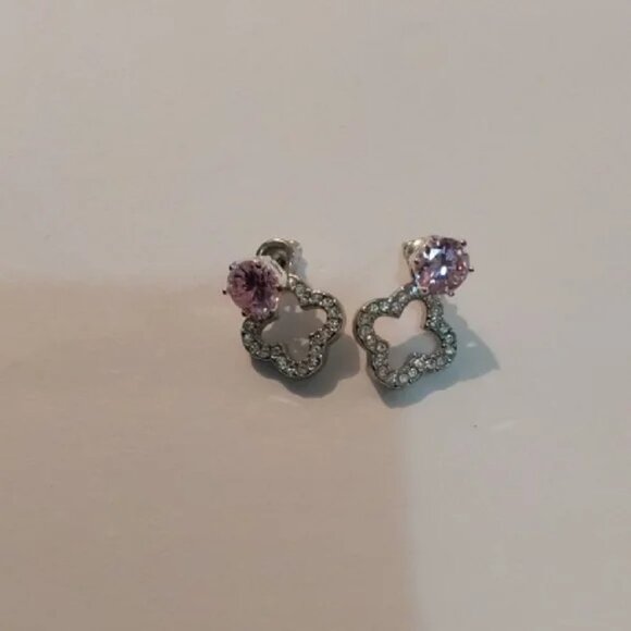 Cream Black Hat, Black Purse, Silver Purple Earrings, Wet Hair Brush - Picture 11 of 16